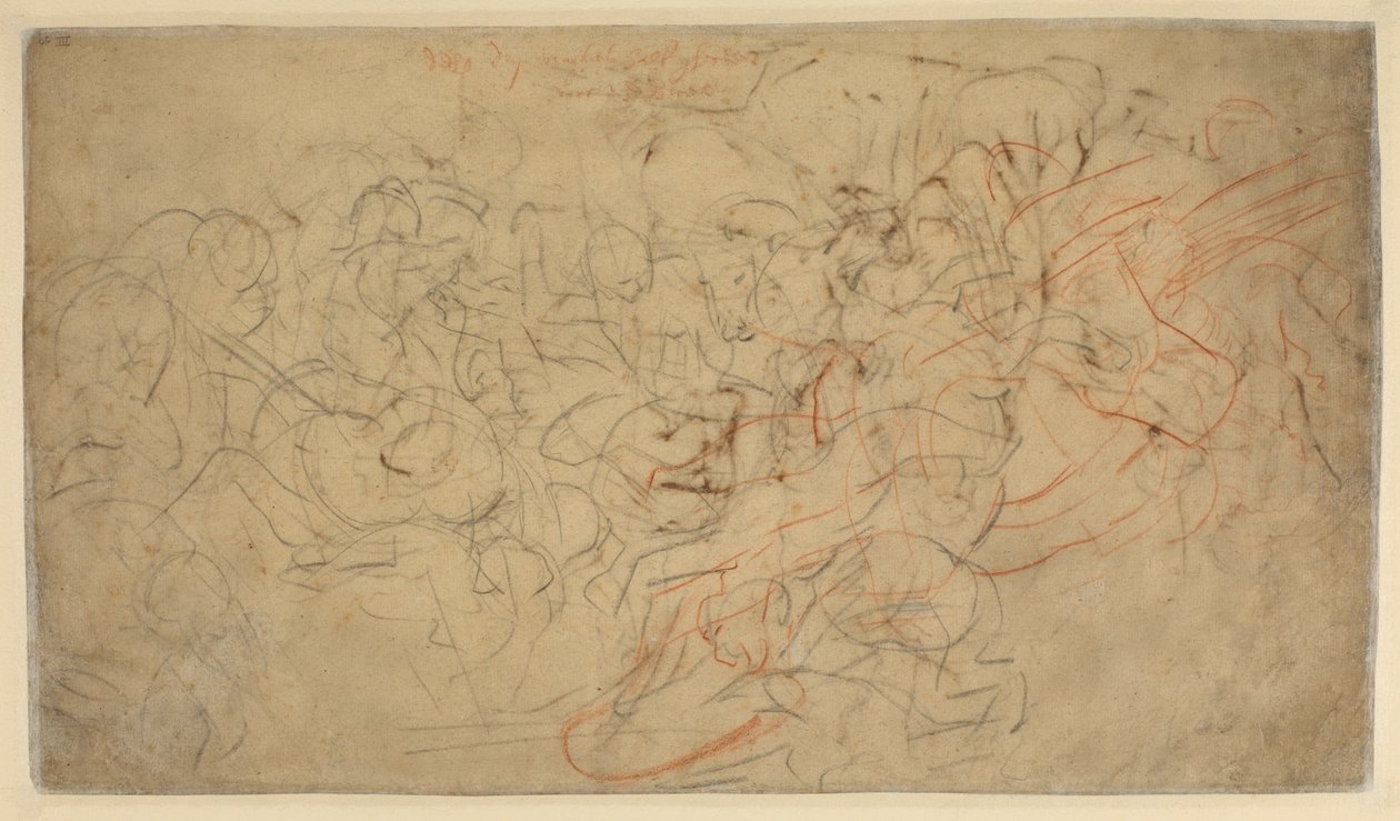 Battle of Horsemen (verso) by Peter Paul Rubens