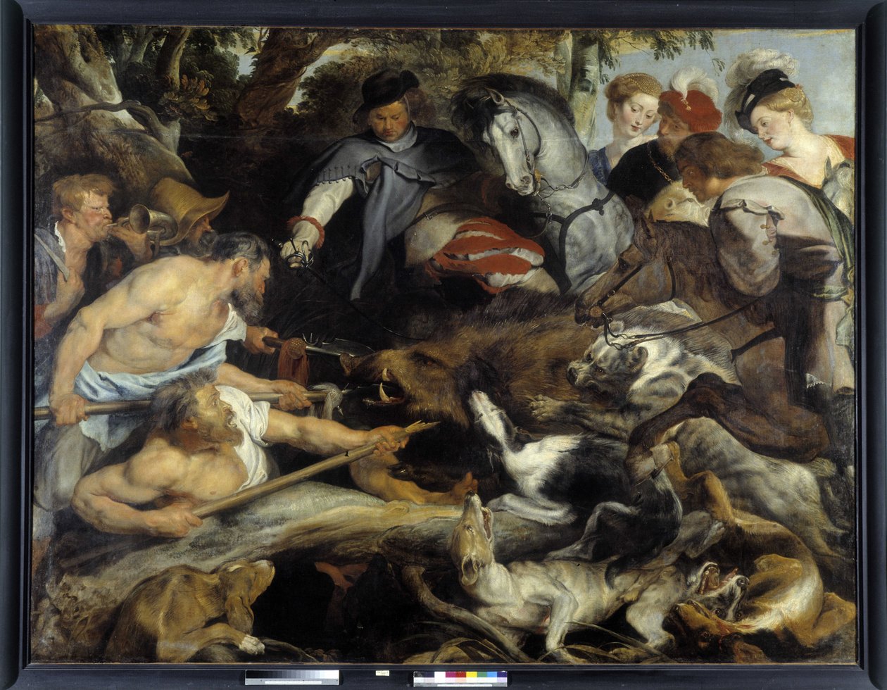 Boar hunting by Peter Paul Rubens