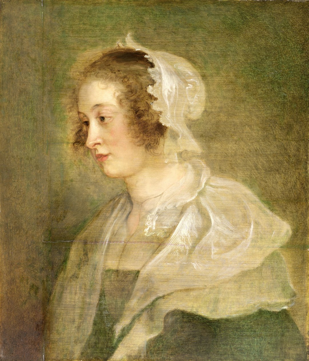 Head of a Young Woman by Peter Paul Rubens