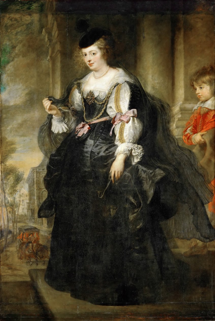 Hélène Fourment with a Carriage by Peter Paul Rubens