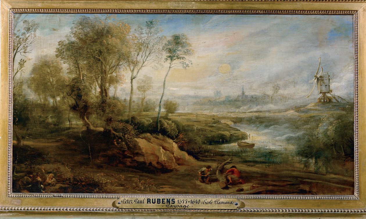 Landscape with Birdcatcher by Peter Paul Rubens