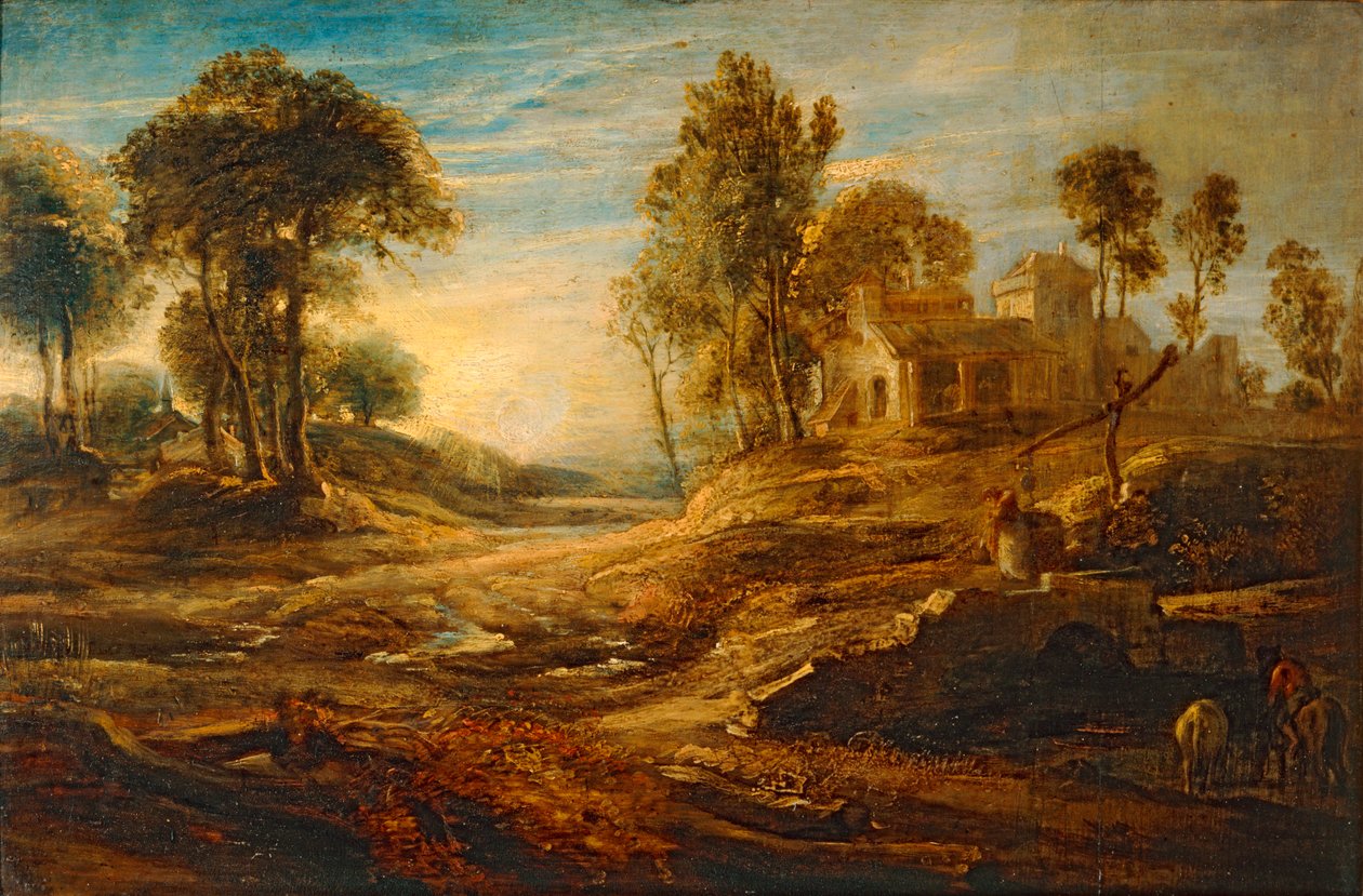 Landscape at the Watering Place by Peter Paul Rubens