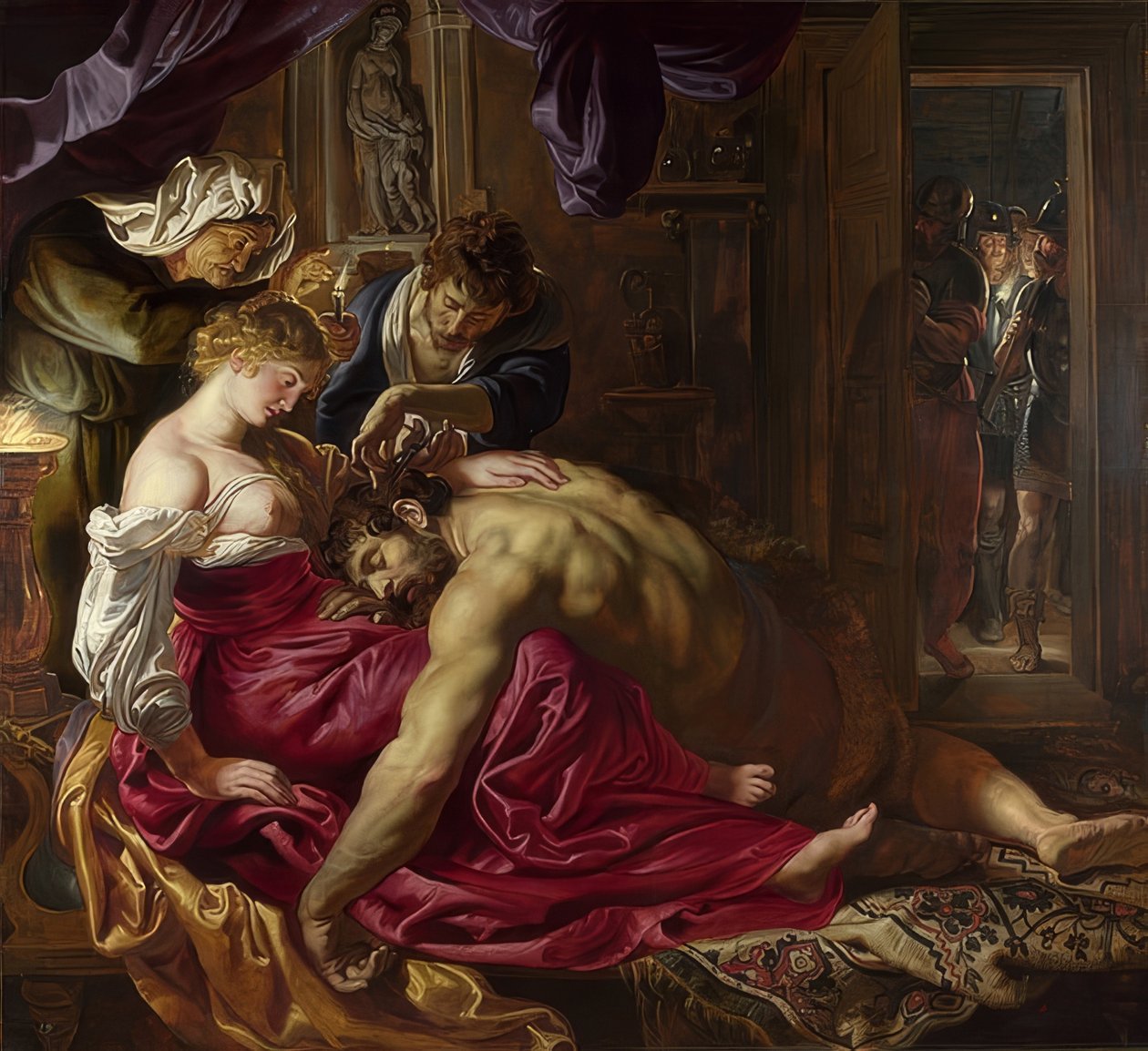 Samson and Delilah. Around 1609-10 by Peter Paul Rubens
