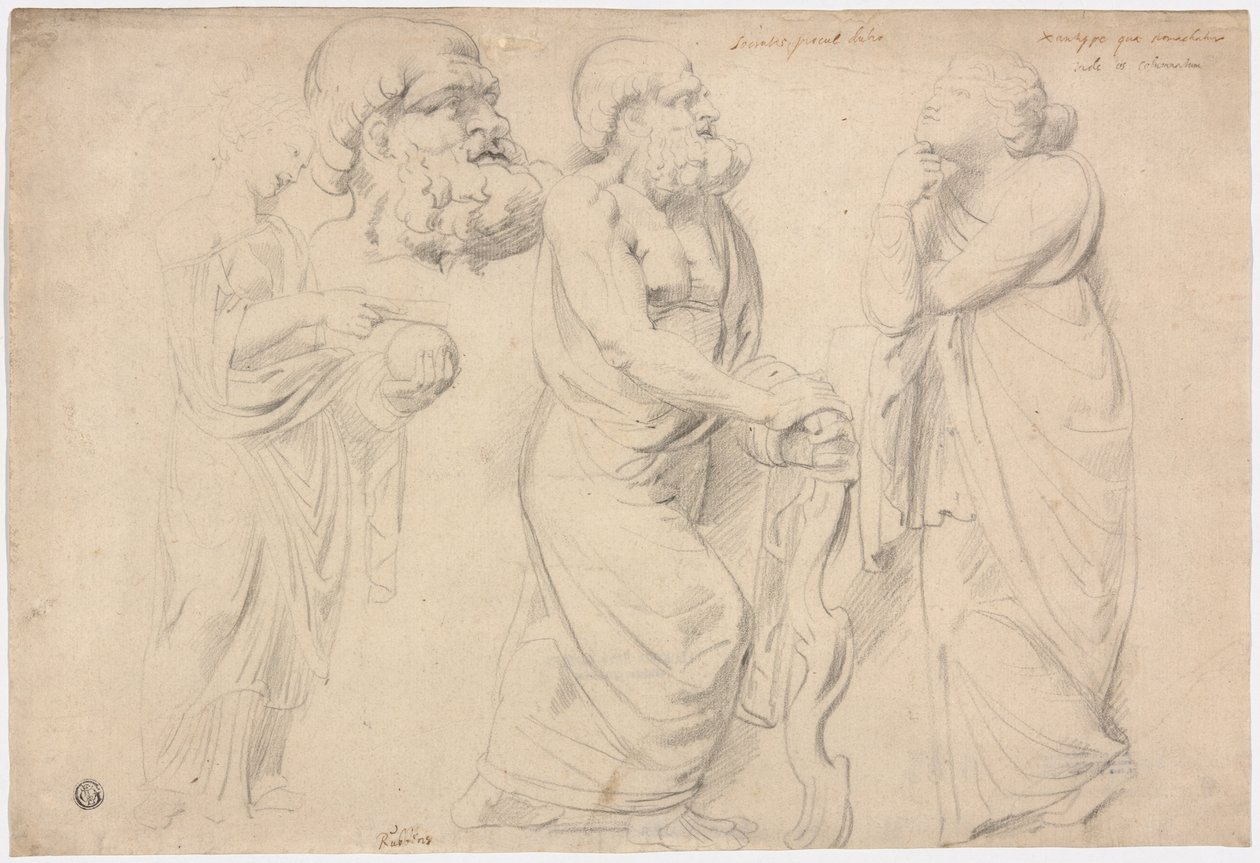 Studies of a Roman Sarcophagus by Peter Paul Rubens