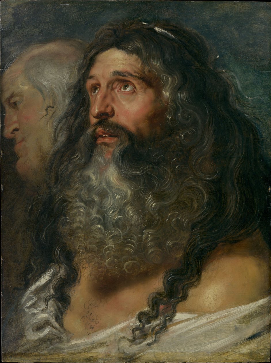 Study of Two Heads by Peter Paul Rubens