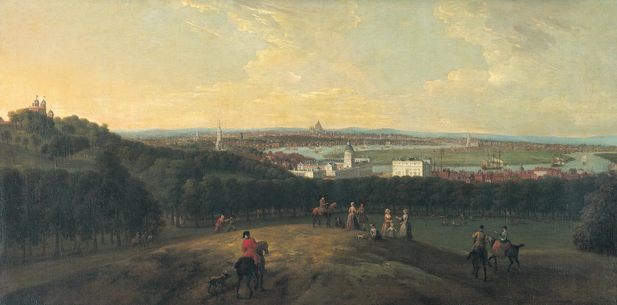 London from Greenwich Park by Peter Tillemans