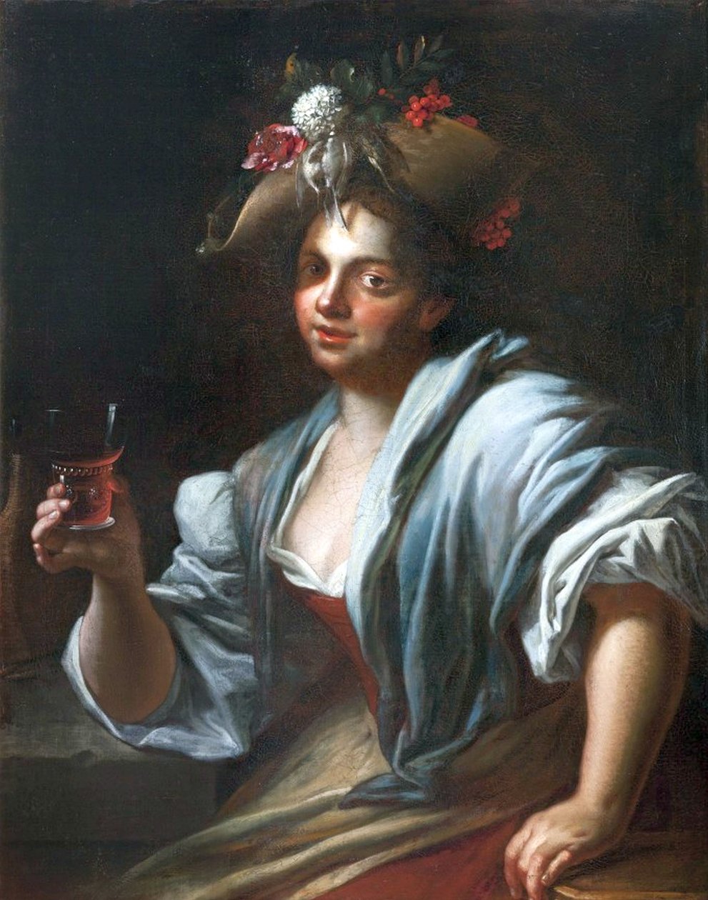 Girl with the Wine Glass by Petr Brandl