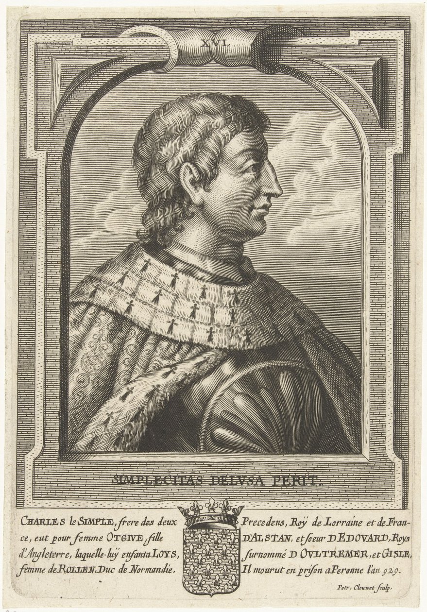 Charles III of France (879-929) by Petrus Clouwet