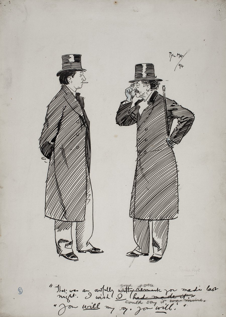 Oscar Wilde and Whistler by Phil May