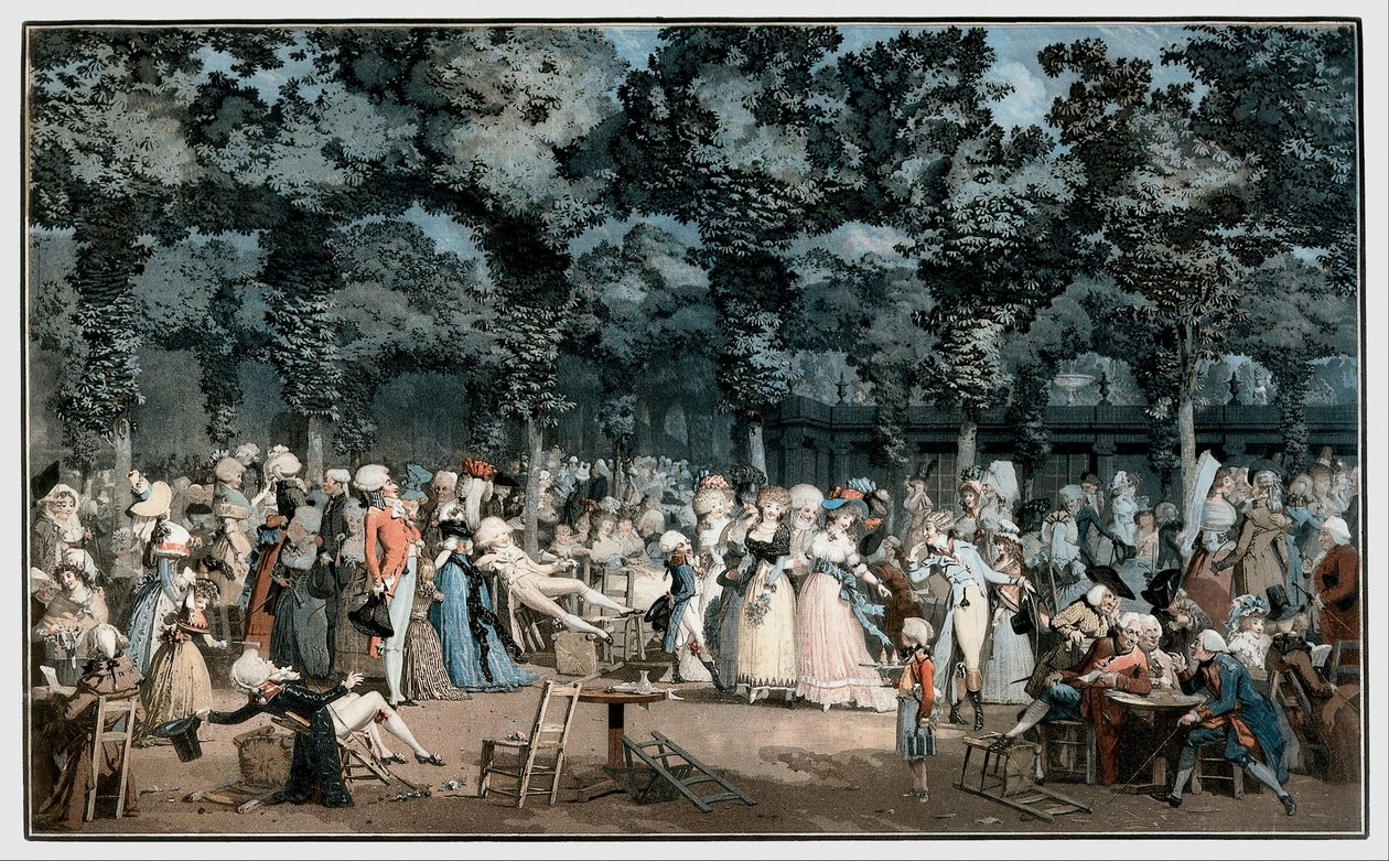 The Public Promenade by Philibert Louis Debucourt