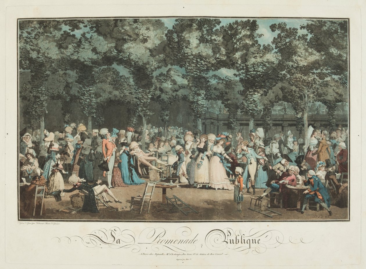The Public Promenade by Philibert Louis Debucourt