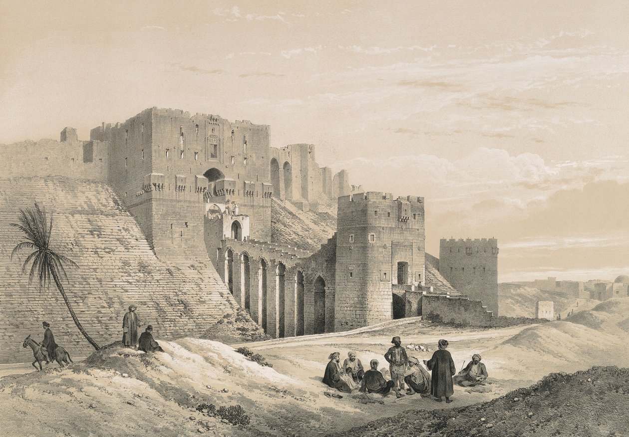 The Citadel of Aleppo by Philibert Joseph Girault de Prangey