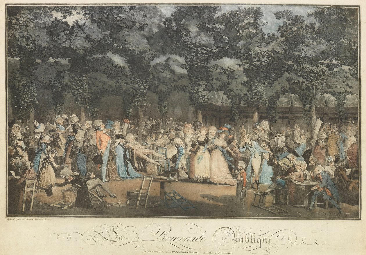 The Public Promenade by Philibert Louis Debucourt