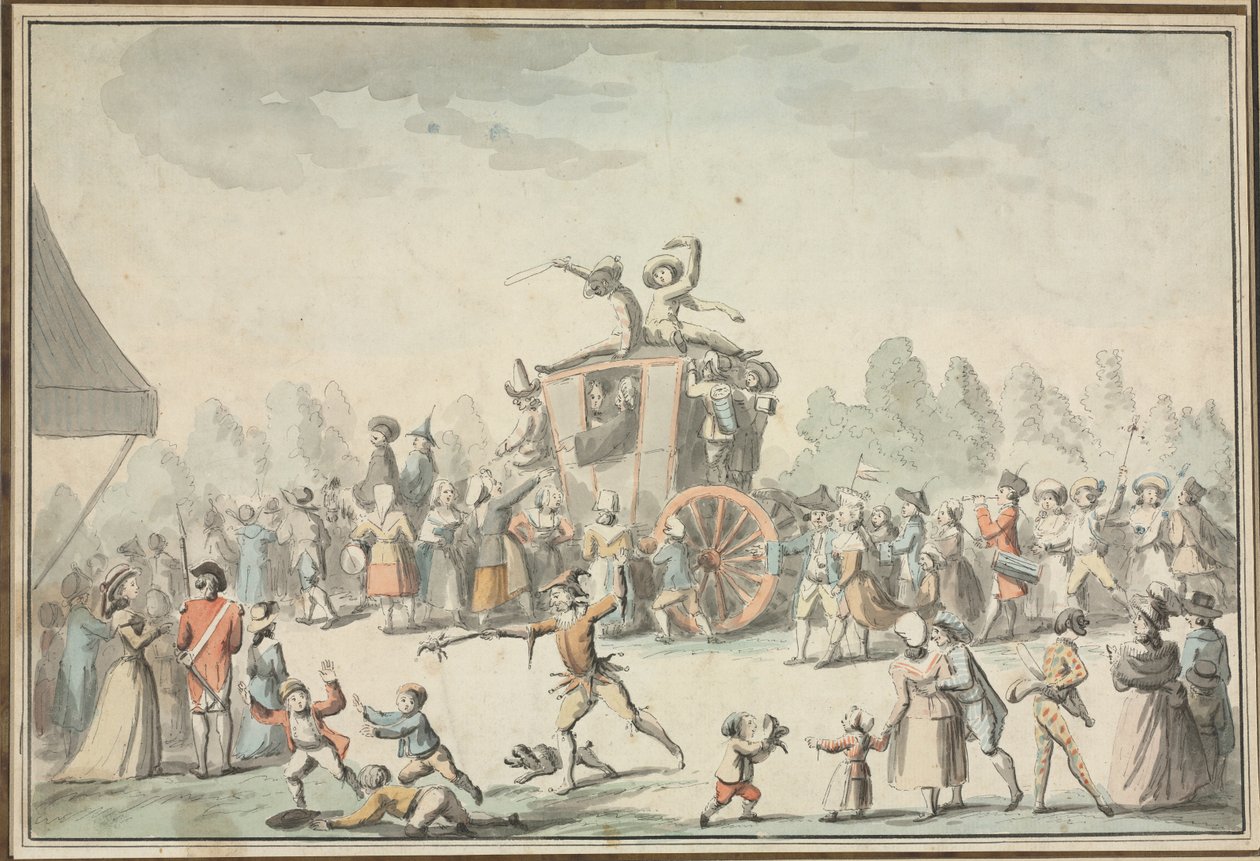 Carnival Scene by Philibert Louis Debucourt