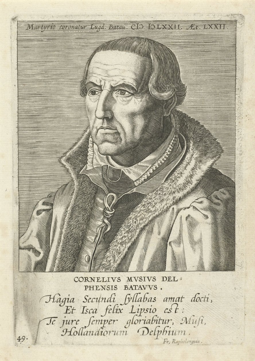 Cornelis Musius by Philip Galle