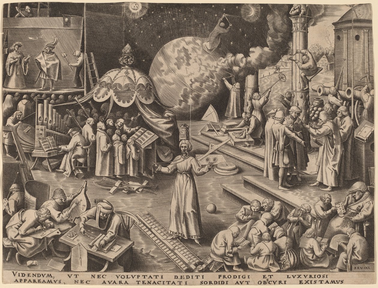 Temperance by Philip Galle after Pieter Bruegel the Elder