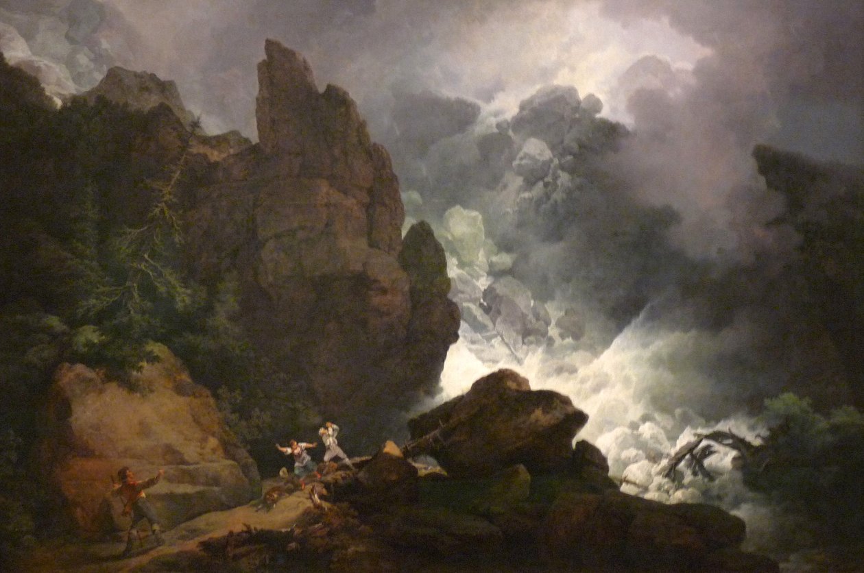 An Avalanche in the Alps by Philip James de Loutherbourg