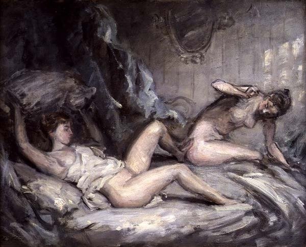 The Pillow Fight by Philip Wilson Steer