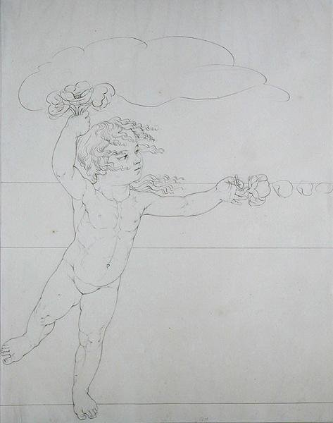 Genie with a Rose, a study for The Morning, 1803 by Philipp Otto Runge