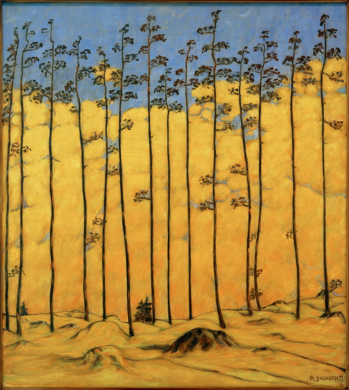 Larches (Mountain Landscape) by Philipp Bauknecht