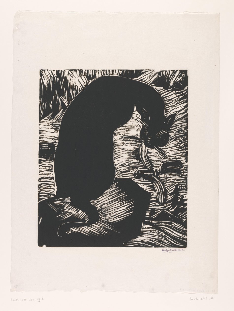 Black Cat Looking Over Its Shoulder by Philipp Bauknecht