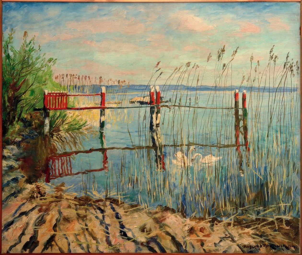 Bathing Jetty at Jungfernsee by Philipp Franck