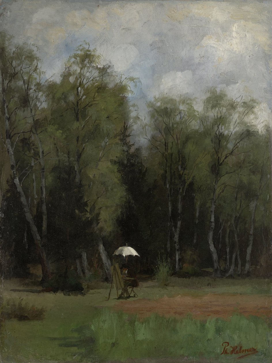 Painter at the Edge of the Forest by Philipp Helmer
