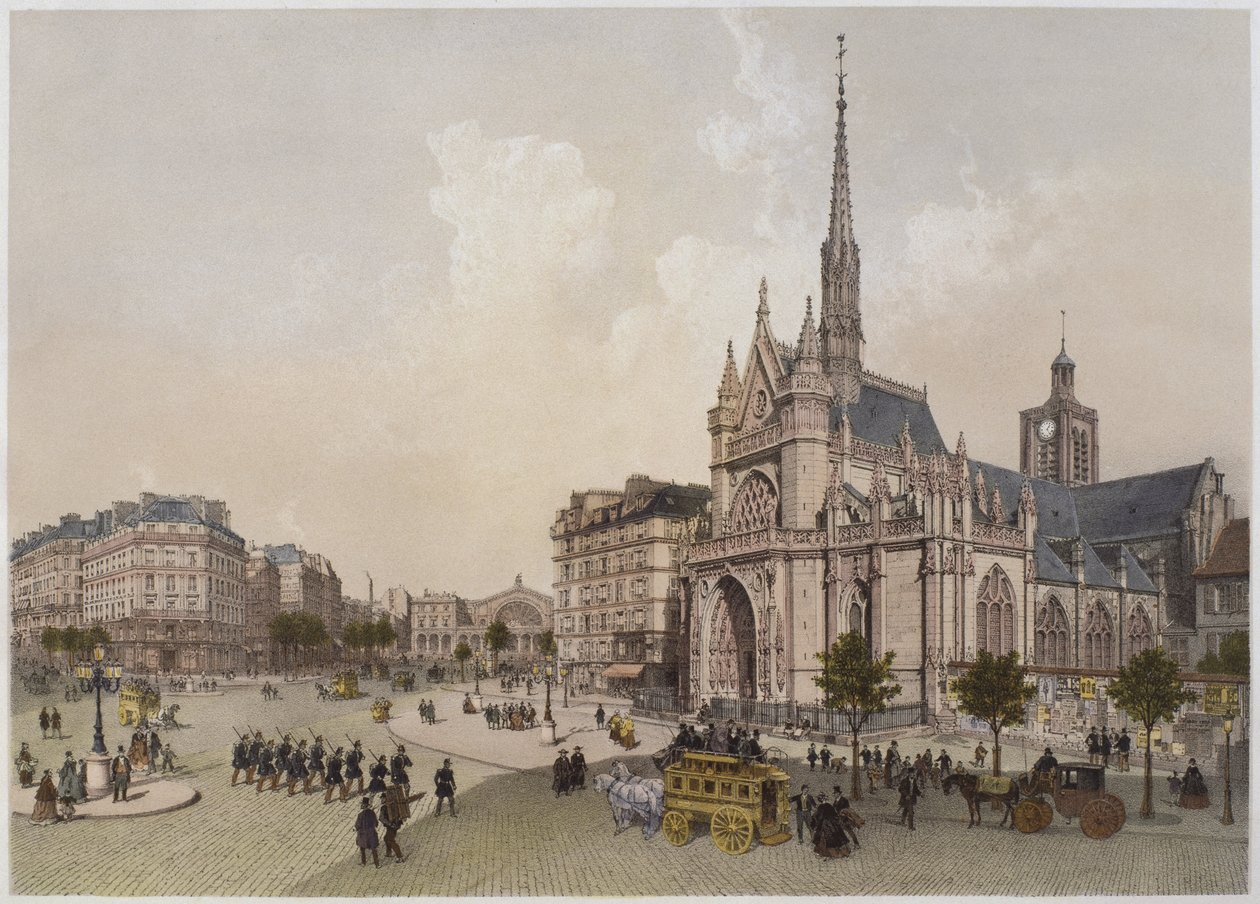 Church of St. Laurent, Paris, illustration from 