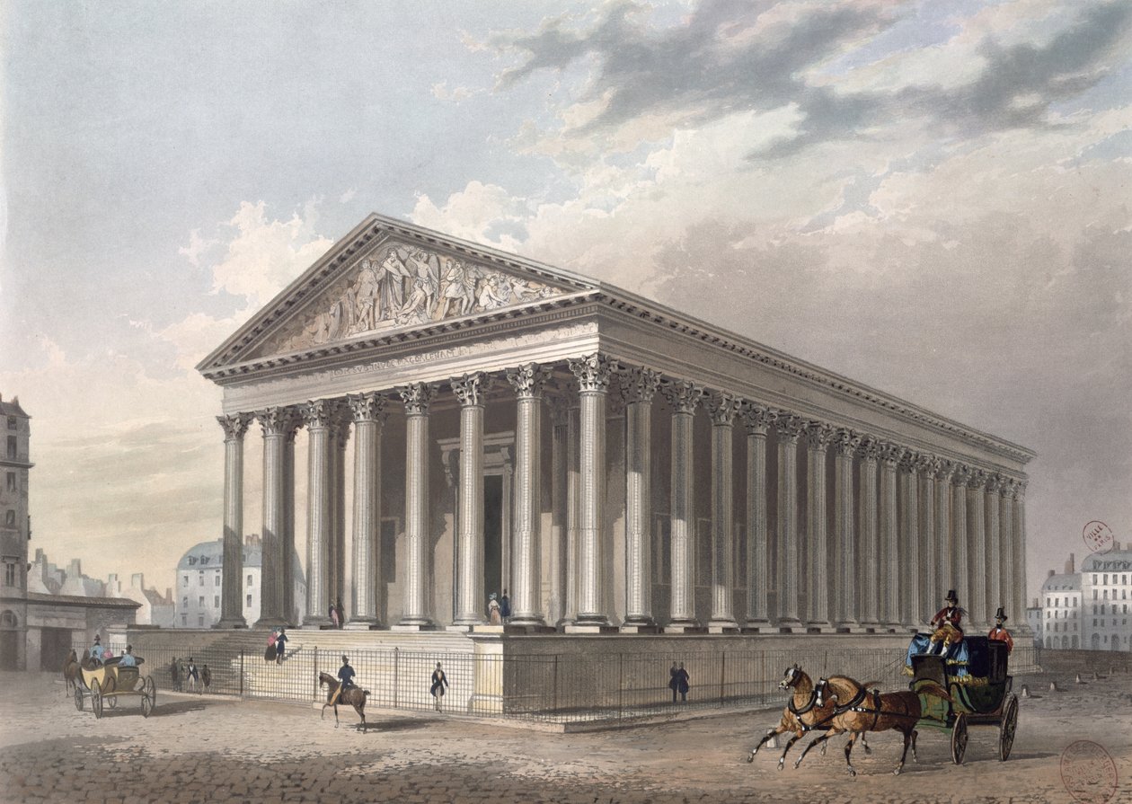 Exterior view of the Madeleine, Paris by Philippe Benoist
