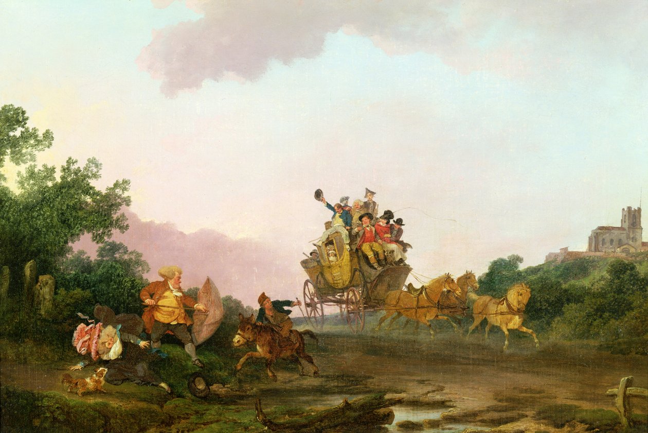 Revellers on a Coach, c.1785-90 by Philippe Jacques de Loutherbourg