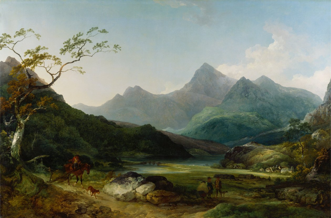 Snowdon from Capel Curig by Philippe Jacques de Loutherbourg