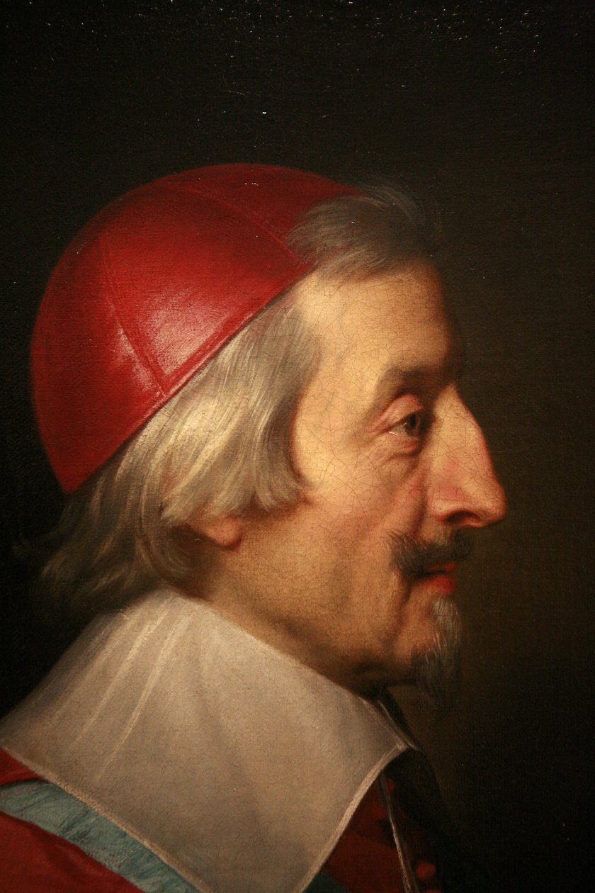 Cardinal de Richelieu (detail) by Philippe de Champaigne