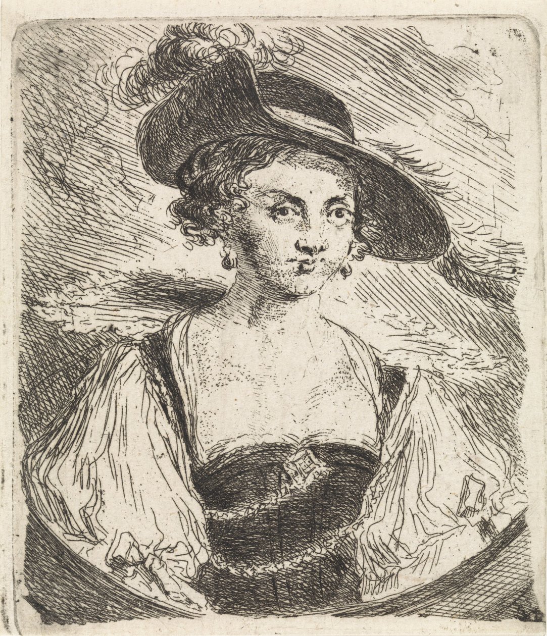 Portrait of Helena Fourment by Philippe Lambert Joseph Spruyt