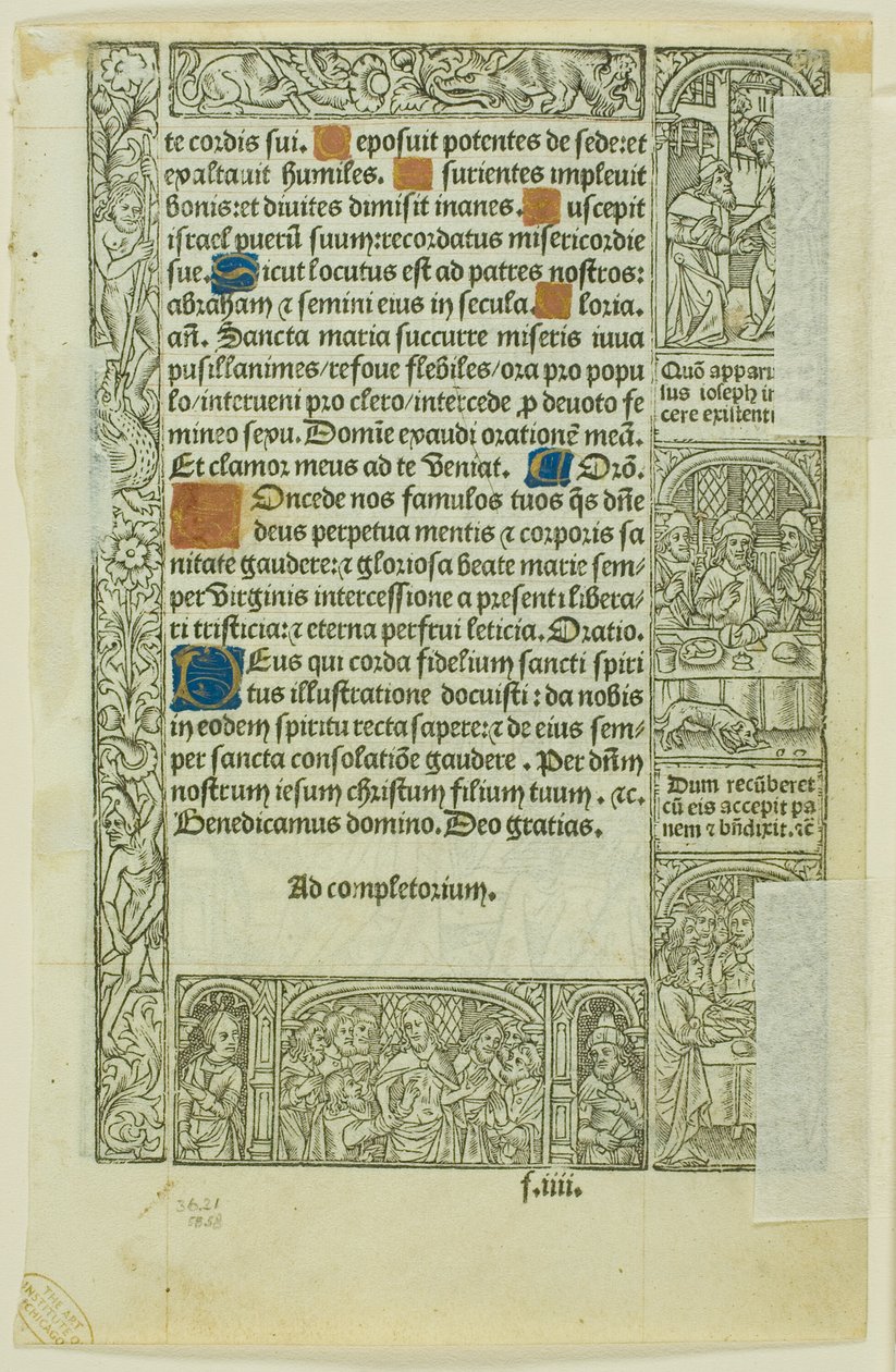 Death of Virgin, from Book of Hours by Philippe Pigouchet