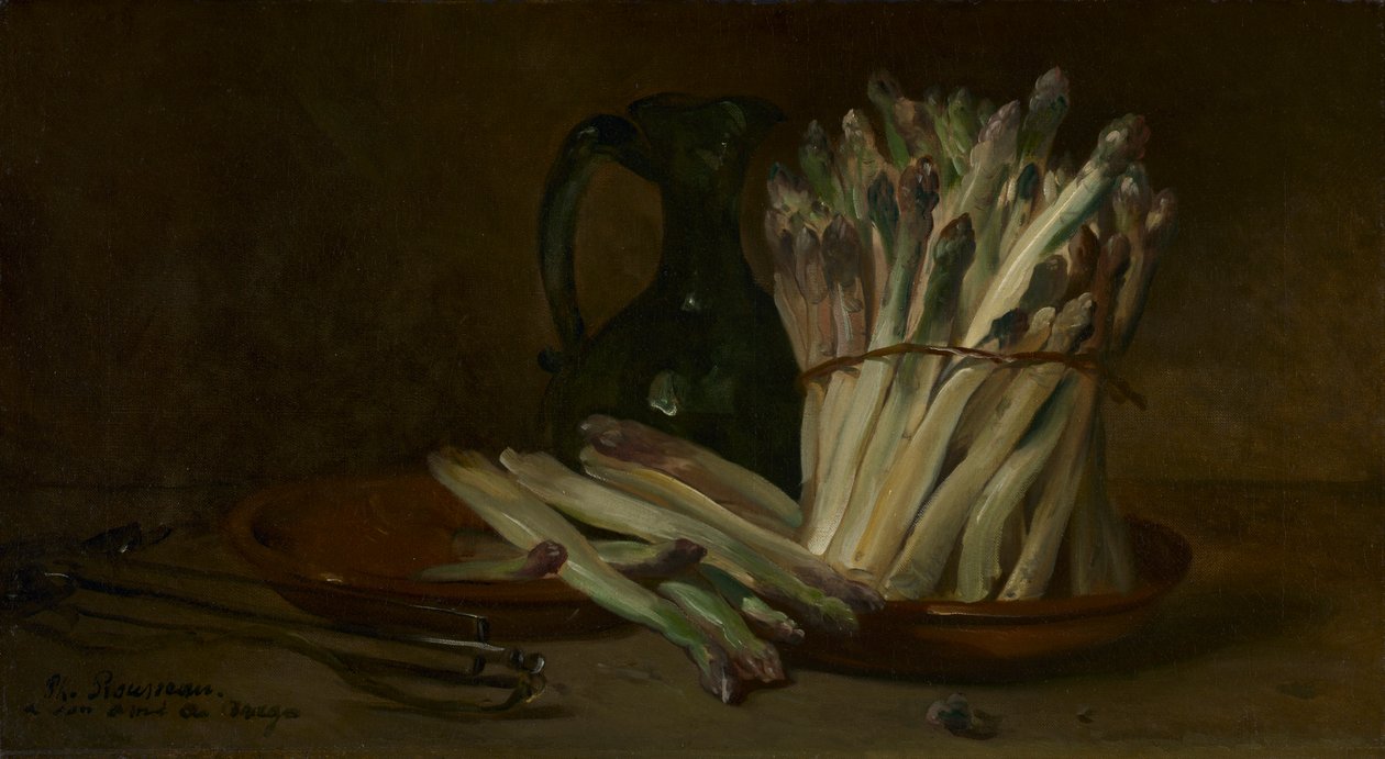 Still Life with Asparagus by Philippe Rousseau
