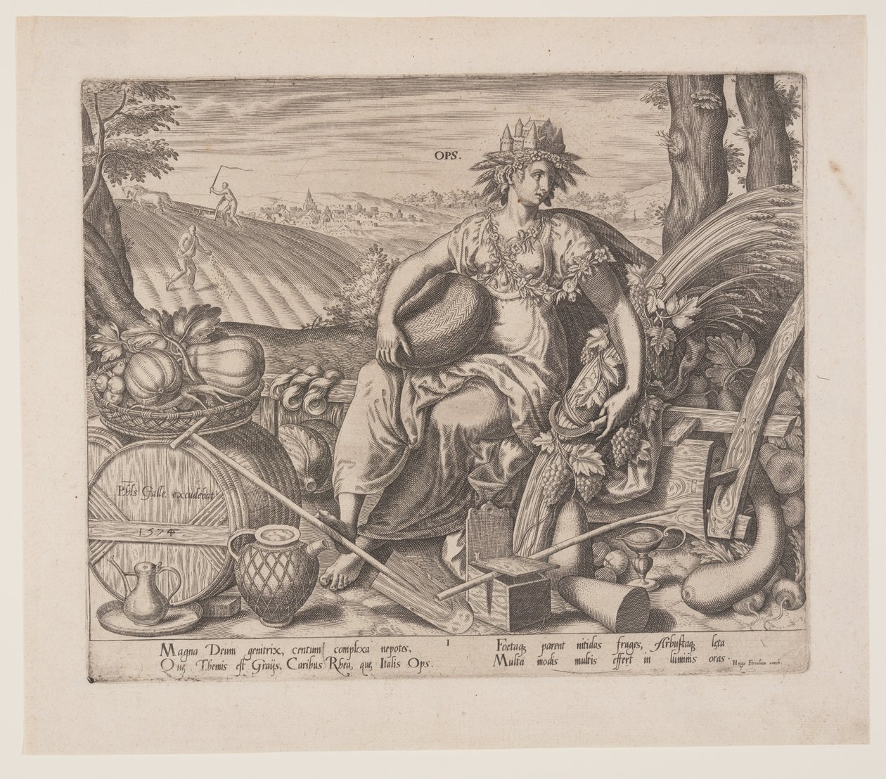 Ops, from The Occupations by Philips Galle