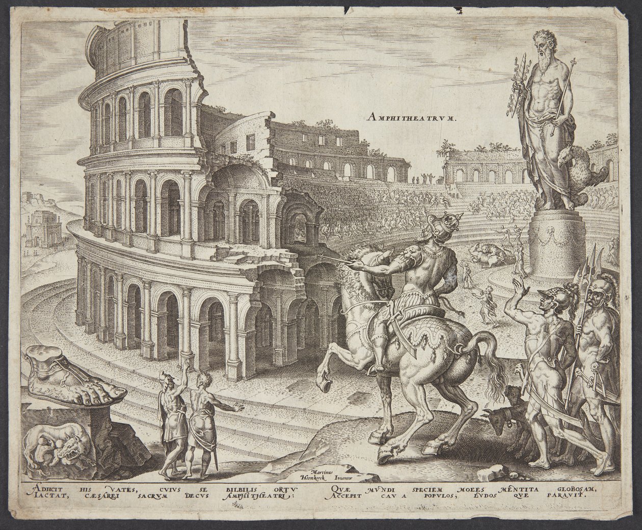 The Colosseum at Rome by Philips Galle