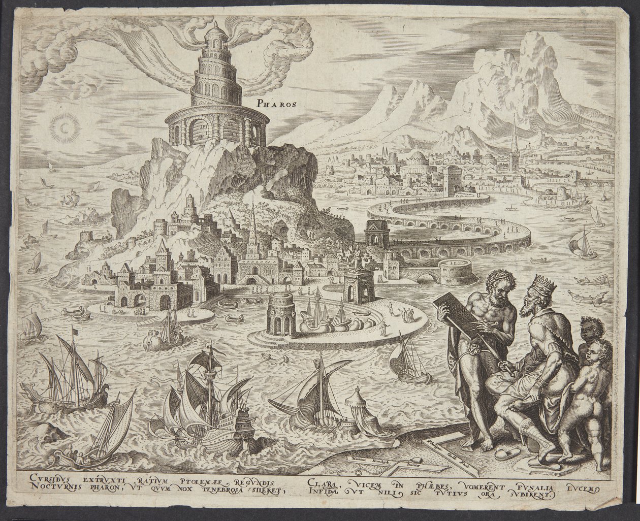 The Lighthouse at Alexandria by Philips Galle