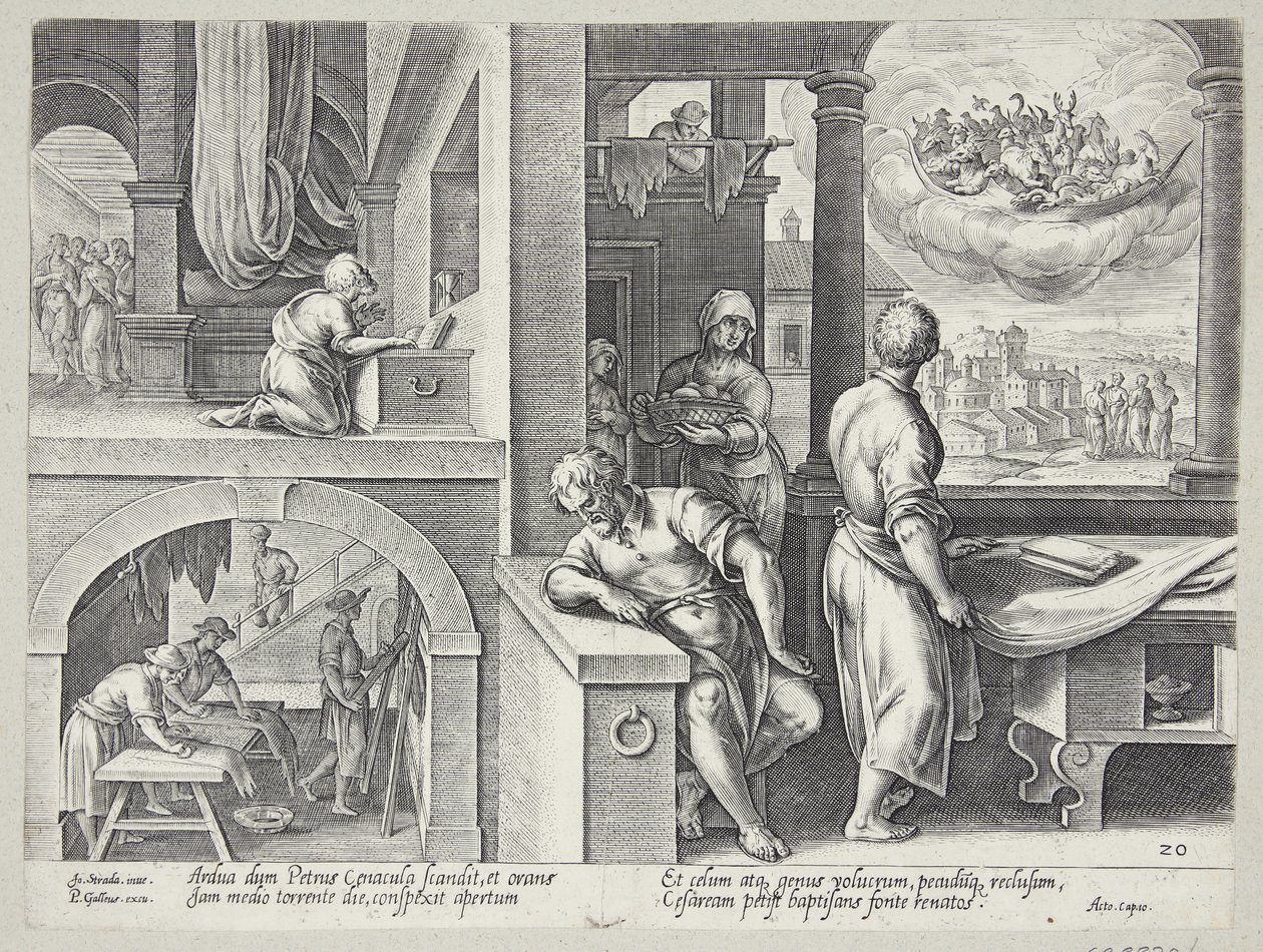 The Vision of St. Peter by Philips Galle