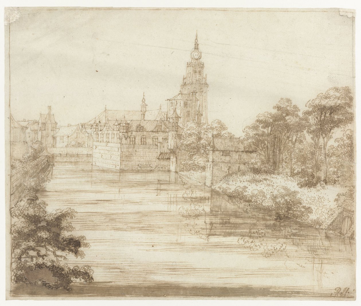 View of Breda by Philips Huygens