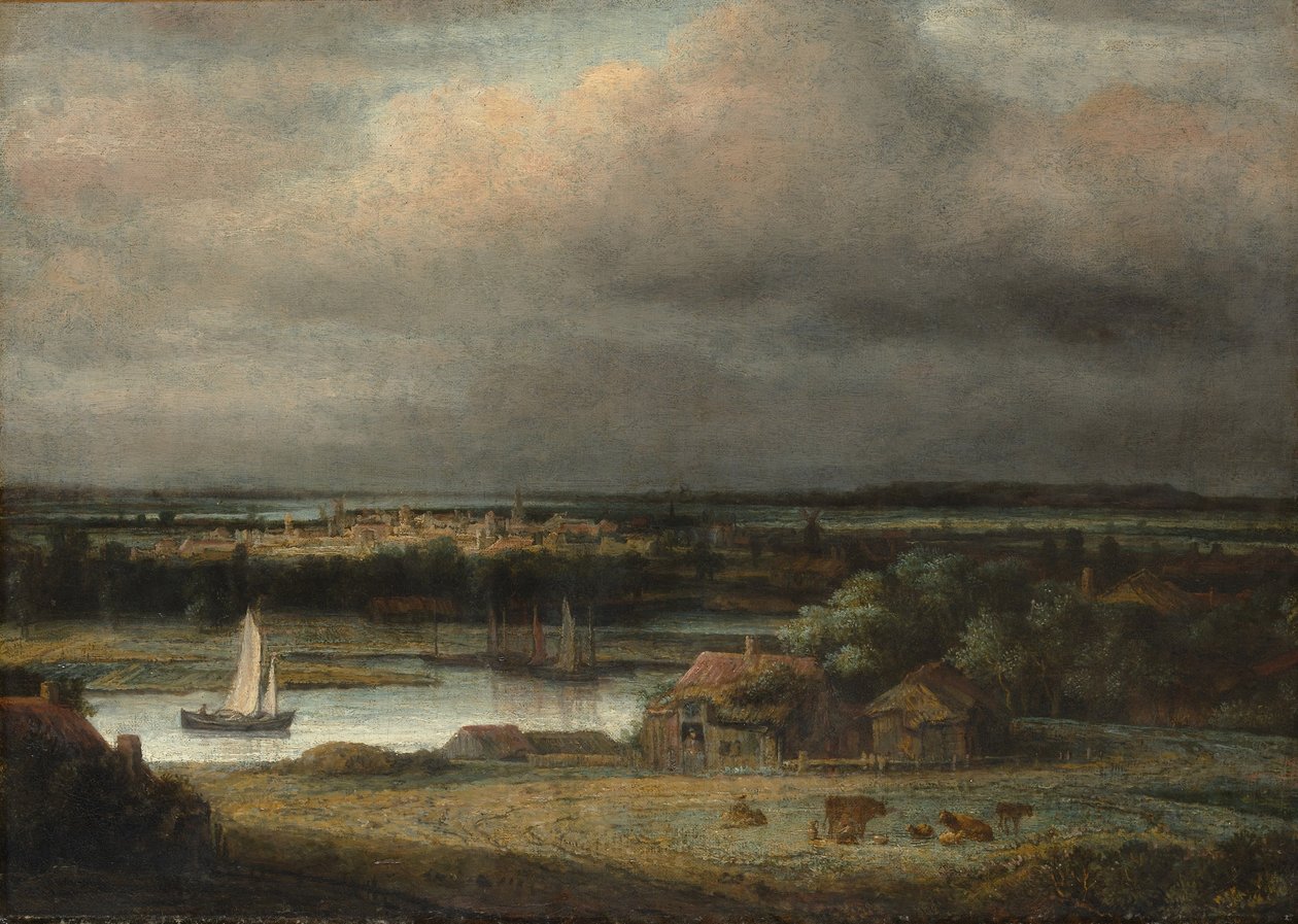 Wide River Landscape by Phillips de Koninck
