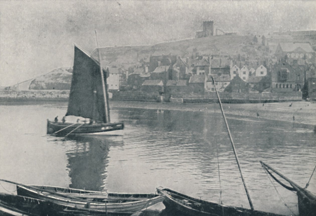 Whitby Harbour, 1910 by Photochrom Co Ltd of London