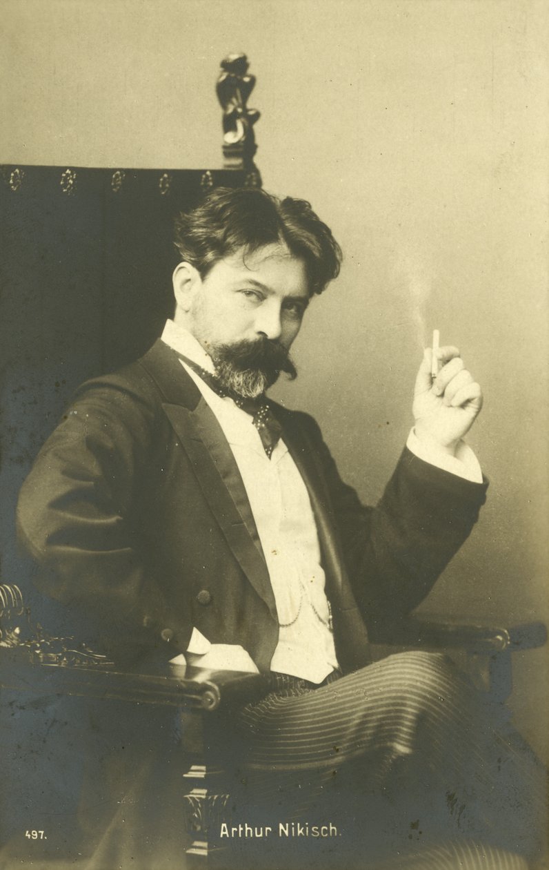 Arthur Nikisch, Hungarian Conductor by Photographer Austrian