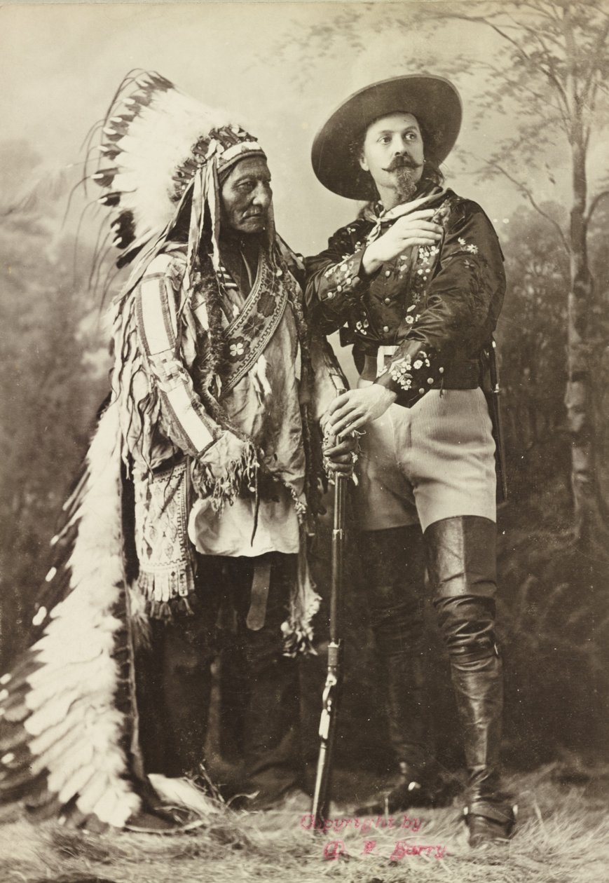 Sitting Bull and Buffalo Bill by Photographer Canadian