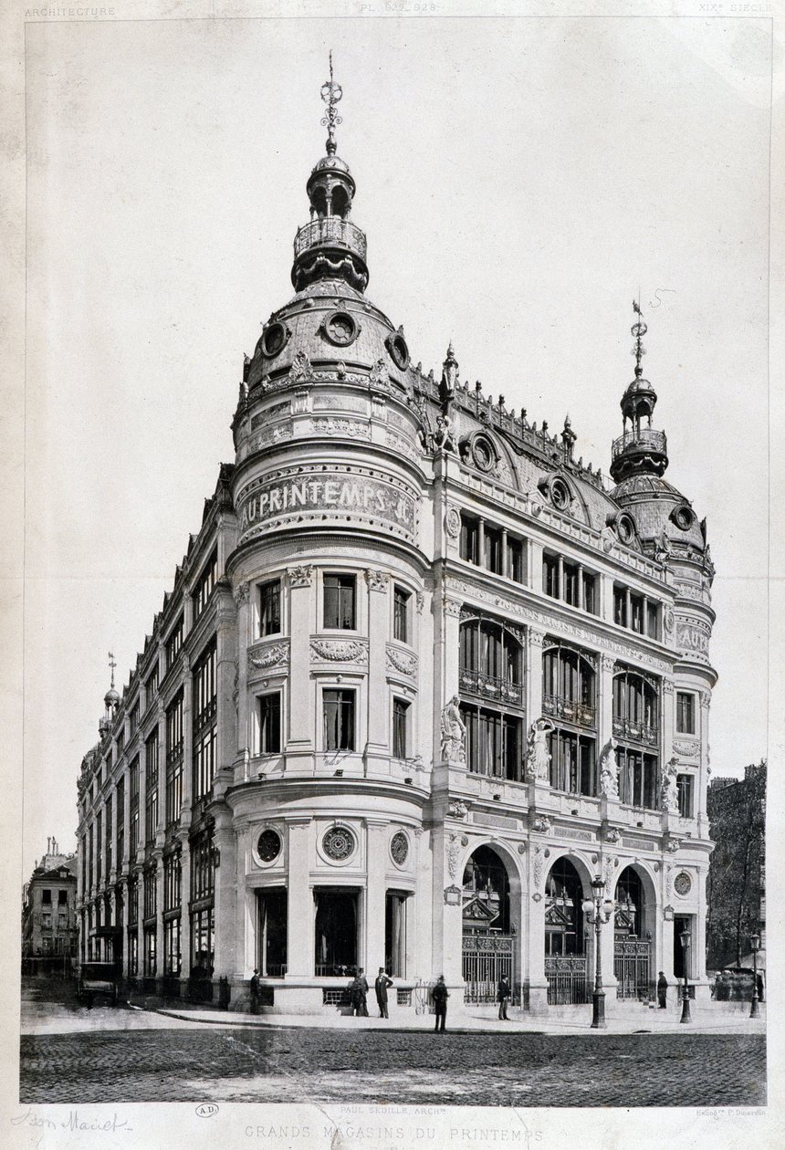 Printemps department store in Paris by Photographer French