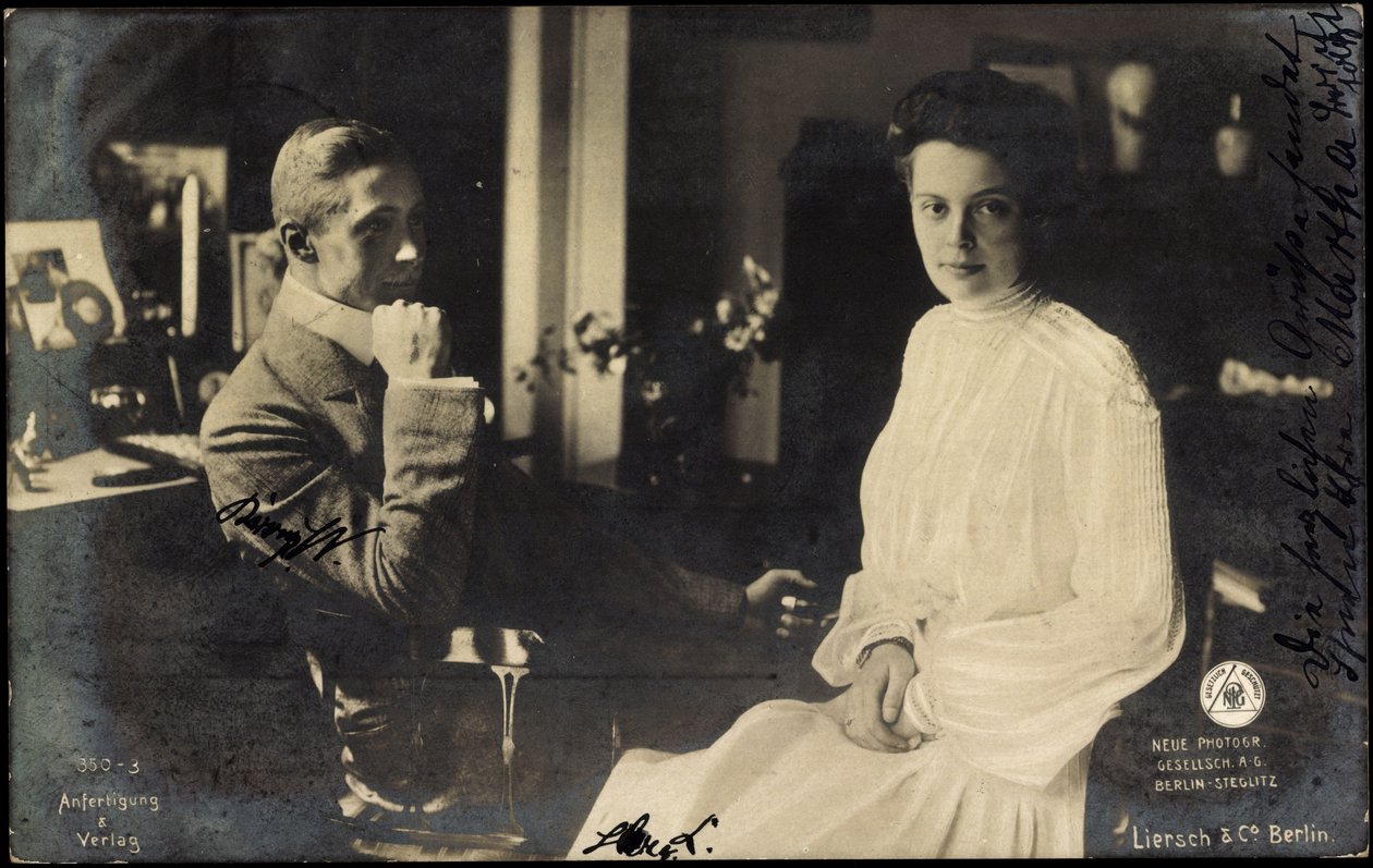 Duchess Cecilie with William of Prussia by Photographer German