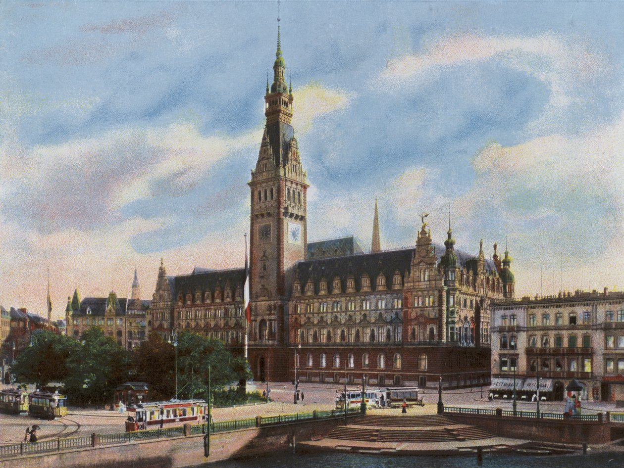 Hamburg: Rathaus by Photographer German