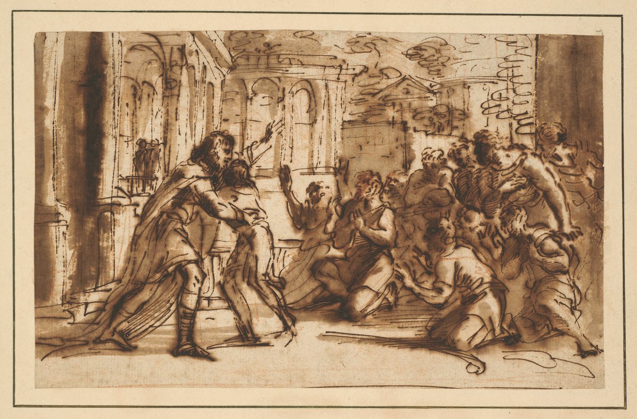 Joseph Greeting his Brothers by Pier Francesco Mola
