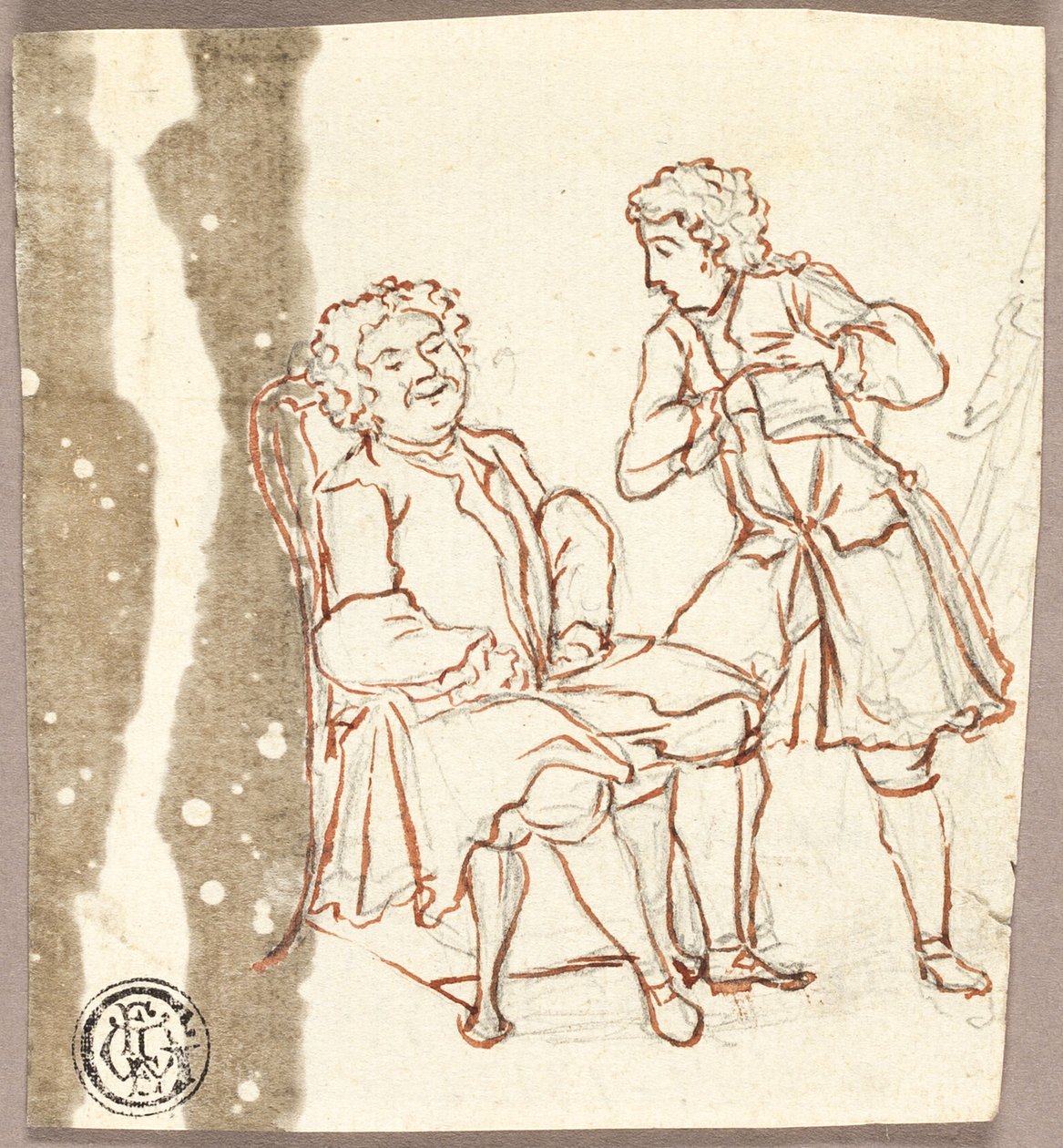 Two Gentlemen in 18th Century Costume by Pier Leone Ghezzi