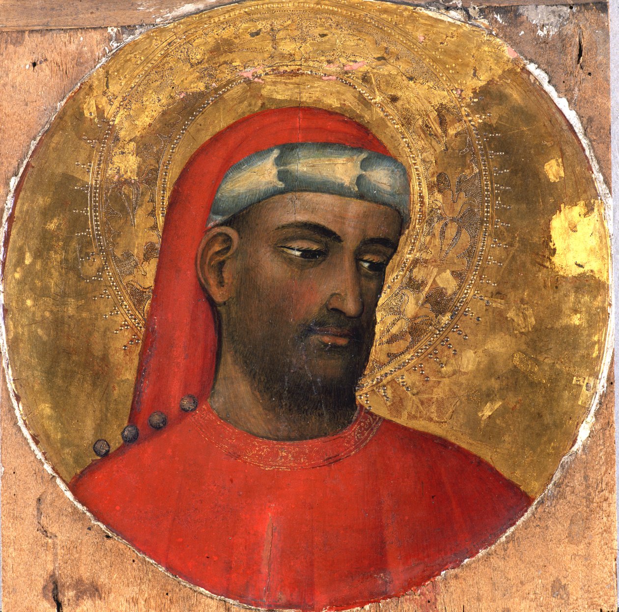 Tondo with a Portrait of St. Cosmos, before 1420 by Piero di Alvaro